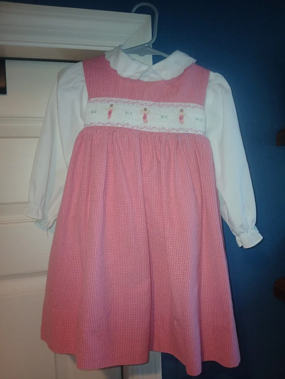 Petit Ami 2t Girls Pink Dress Ballerina With White Top